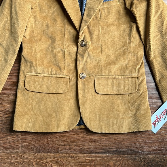 NWT Boys Cat & Jack Tan Blazer Jacket Corduroy | Corduroy Jacket | Dress Jacket - Picture 4 of 8